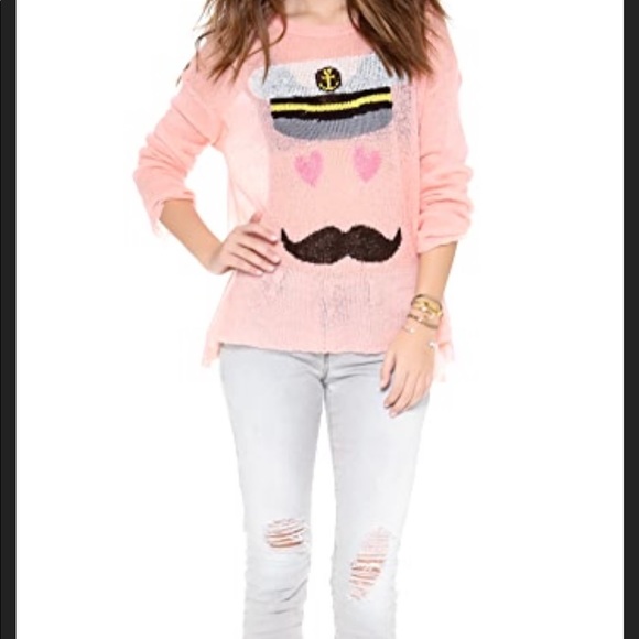 🔥WILDFOX🔥WHITE LABEL RARE CAPTAIN ROADIE SWEATER MEDIUM - Picture 3 of 7